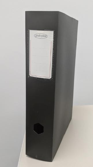 CARPETA PROYECTOS PLASTICO 7CM NEGRA