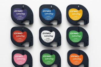 CINTA RETOLAR DYMO LETRATAG 12MMX4M